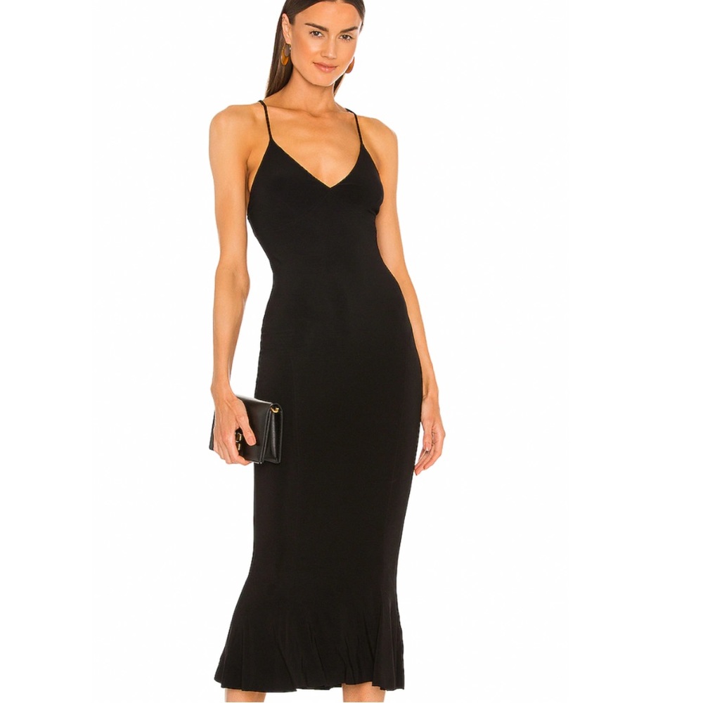 Norma Kamali x Revolve Slip Fishtail Dress
